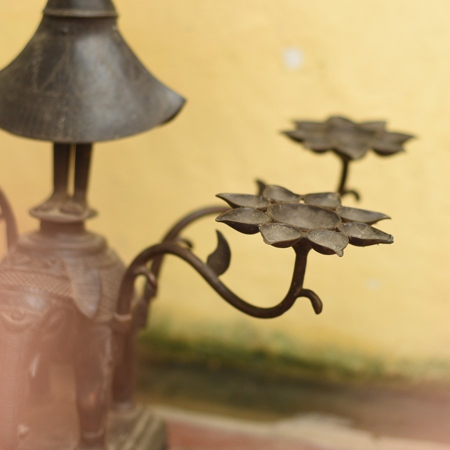 Antiquities from Khajuraho | Elephant Diya stand